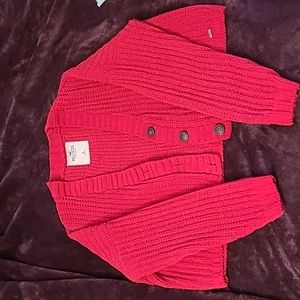 Cropped knitted sweater